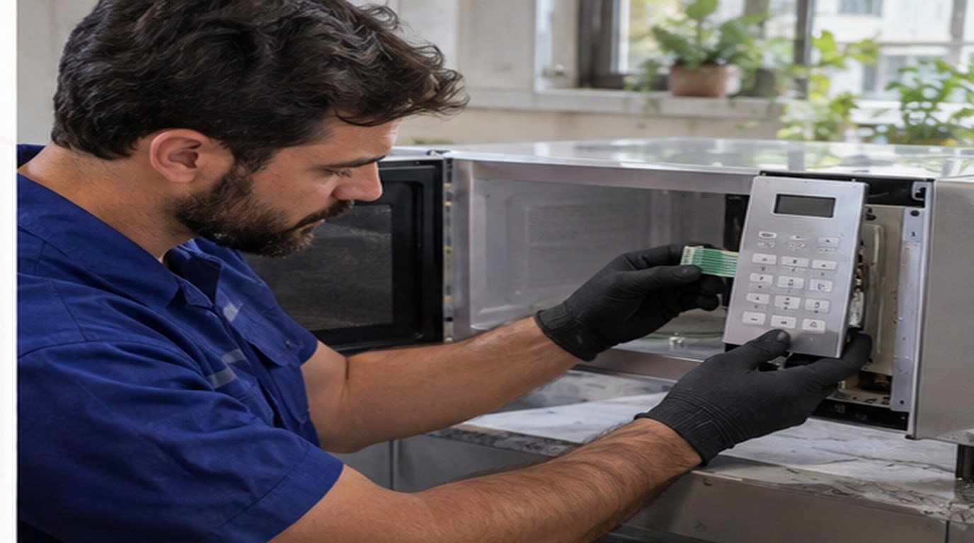 Conserto de micro-ondas em Campinas‑SP: troca da membrana e do painel